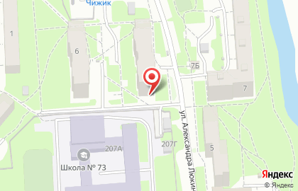 Детско-подростковый клуб Салют на улице Александра Люкина на карте