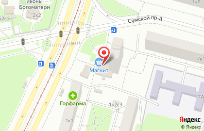 Гипермаркет Магнит в Москве на карте
