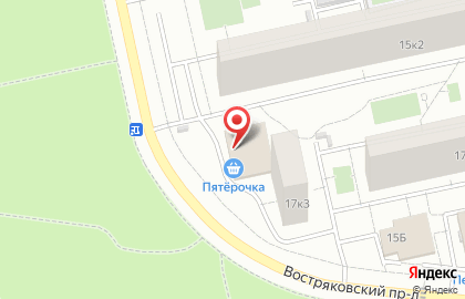 Супермаркет Пятёрочка в Востряковском проезде на карте