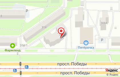 Сеть магазинов мясных полуфабрикатов Ариант на проспекте Победы, 314а на карте