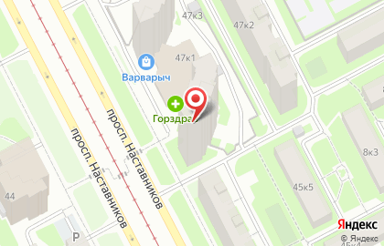 Салон оптики Новый Стиль в Красногвардейском районе на карте