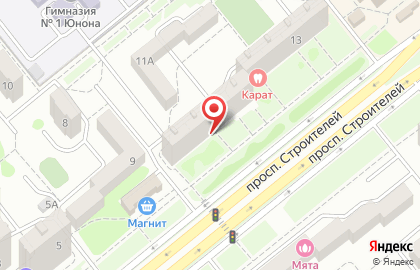 Магазин разливного пива Пивной клуб на проспекте Строителей на карте