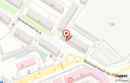 Аптека Фармленд-Оренбург в Больничном проезде на карте