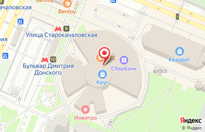 Федеральная сеть магазинов оптики Айкрафт на Бульваре Дмитрия Донского на карте