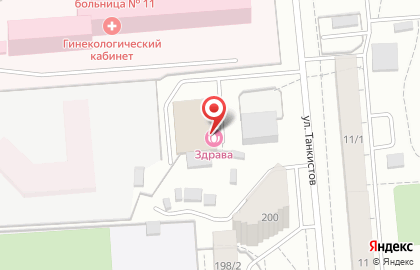 Сауна Здрава в Новосибирске на карте