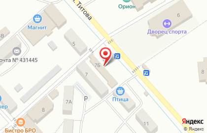 Фирменный магазин Ермолино в переулке Титова на карте