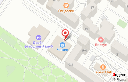 Развлекательный центр Астероид на Олимпийской улице на карте
