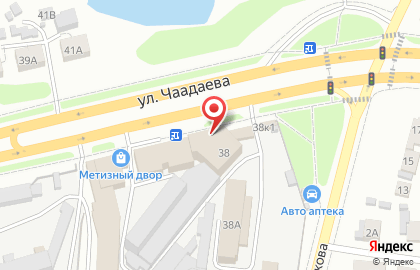 Специализированный магазин Газовик М на улице Чаадаева, 38 на карте