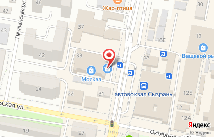 Туристическое агентство Анекс тур на Московской улице на карте