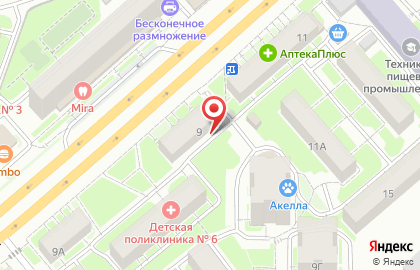 Интерьер мебель на улице Партизана Железняка на карте