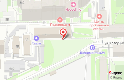 Агидис на улице Красуцкого на карте
