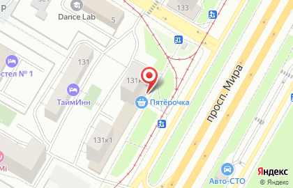 Супермаркет Пятёрочка в Москве на карте