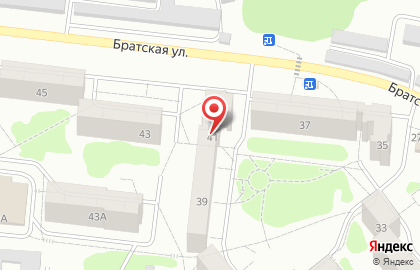 Супермаркет Магнит на Братской улице на карте