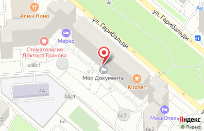 Сеть семейных кафе Kitchen в Ломоносовском районе на карте