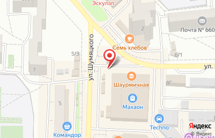 Детская стоматология Дентоша на улице Шумяцкого, 2а на карте