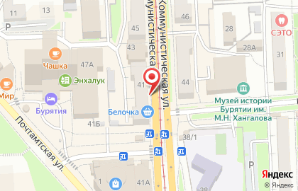 Белая юрта на Коммунистической улице на карте