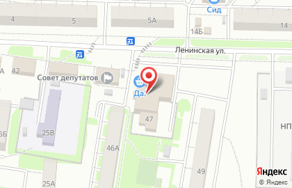 Супермаркет Да! на Ленинской улице в Зарайске на карте