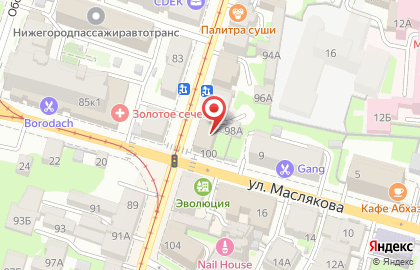 Печатный салон в Нижегородском районе на карте