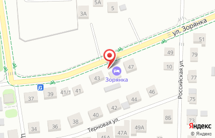 Гостиница Зорянка в Ленинском районе на карте