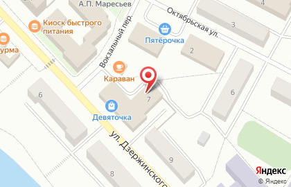Магазин обуви и аксессуаров kari на улице Дзержинского на карте