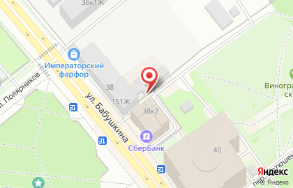 Алекс на улице Бабушкина на карте
