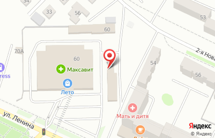 Магазин мясной продукции Птица на улице Ленина на карте