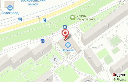 Универсам Верный в Москве на карте