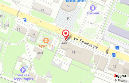 Магазин Бонус+ на улице Ермолова на карте