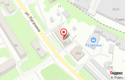 Компания Спутниксервис на улице Ригачина на карте