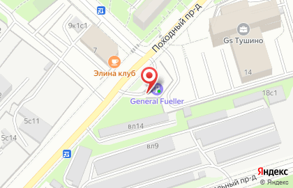 GF в Походном проезде на карте