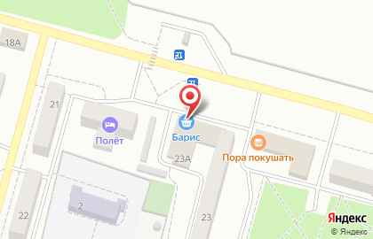 Магазин у дома Барис-продукты в Советском районе на карте