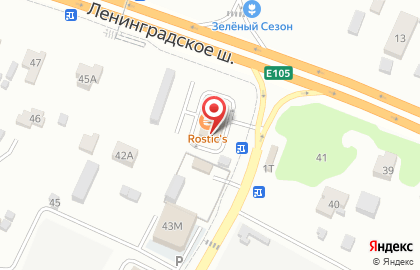 Ресторан быстрого питания KFC в Солнечногорске на карте
