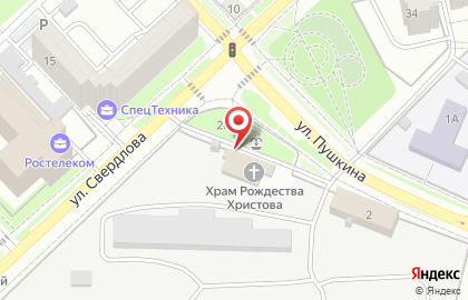 Приход Рождества Христова на улице Пушкина на карте