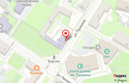 Военно-патриотический центр Патриот на улице Пушкина на карте