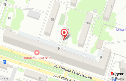 Продовольственный магазин Хозяюшка Плюс в Первомайском районе на карте