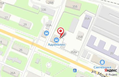Автосервис Адреналин на улице Можайского на карте
