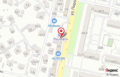 Магазин Сокол на улице Пирогова на карте
