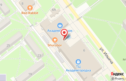 Магазин-мастерская Академзамок в Советском районе на карте