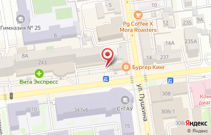 Иней на улице Ленина на карте