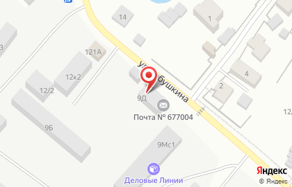 Супермаркет Любимый на улице Бабушкина на карте