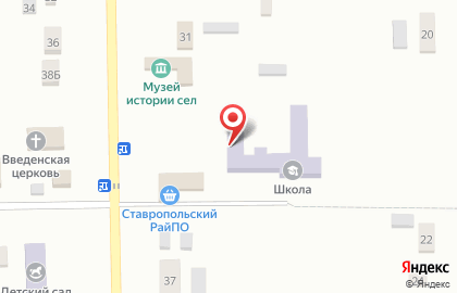 Основная общеобразовательная школа с дошкольным отделением с. Большая Рязань на Советской улице на карте