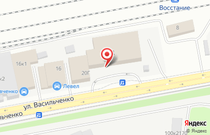 Фабрика кухонь, столов и стульев Sova на улице Васильченко на карте