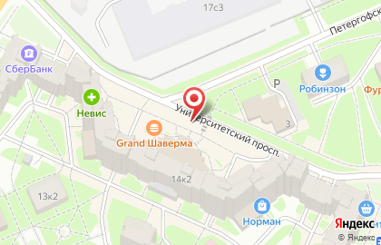 Банкомат Банк Санкт-Петербург на Чебышевской улице на карте