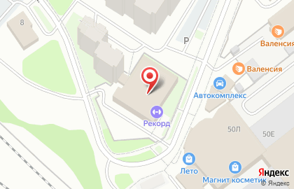 Бассейн Рекорд на карте