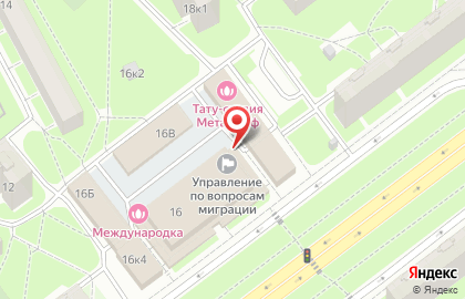 Отдел по вопросам миграции Управления МВД России по Фрунзенскому району г. Санкт-Петербург на улице Белы Куна на карте