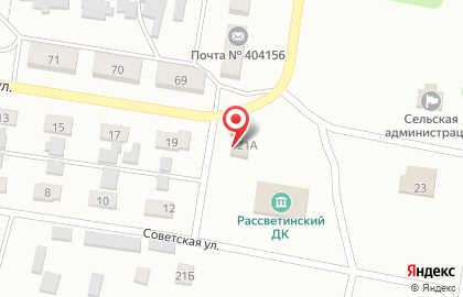 Продовольственный магазин Хороший-М на Советской улице на карте