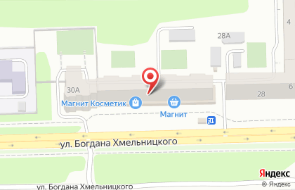 Сеть супермаркетов Магнит на улице Богдана Хмельницкого на карте