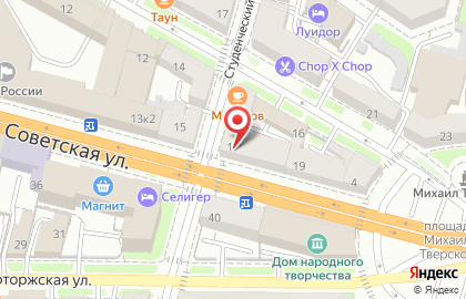 Тезей на Советской улице на карте