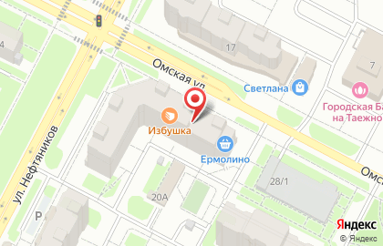Пекарня Избушка в Ханты-Мансийске на карте