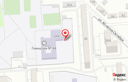 Гимназия №44 им. В.Н. Деева на Оренбургской улице на карте